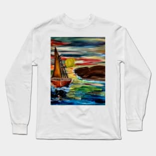 Out sailing by the shore Long Sleeve T-Shirt